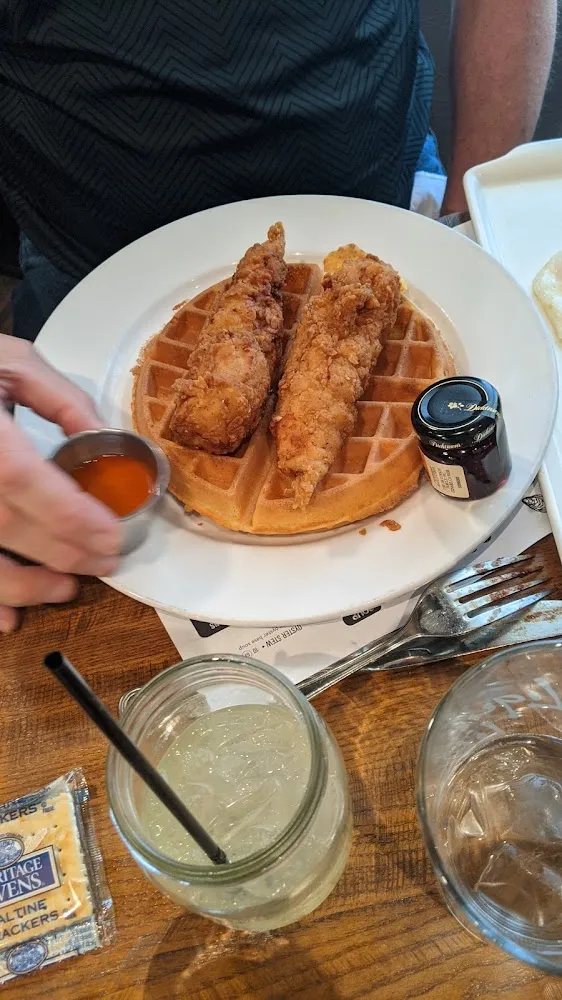 Spicy Maple Cajun Chicken & Waffles